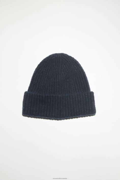 Accessories 8FXBR548 Acne Studios Wool blend beanie Navy