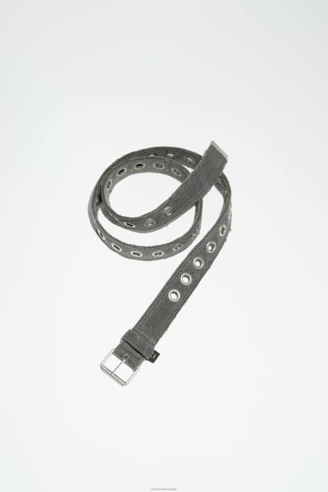 Accessories 8FXBR586 Acne Studios Canvas belt Carbon Grey