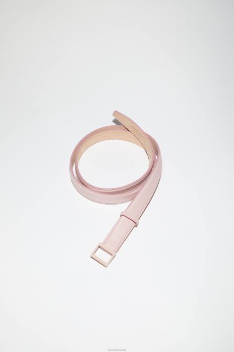 Accessories 8FXBR870 Acne Studios Leather buckle belt Powder Pink