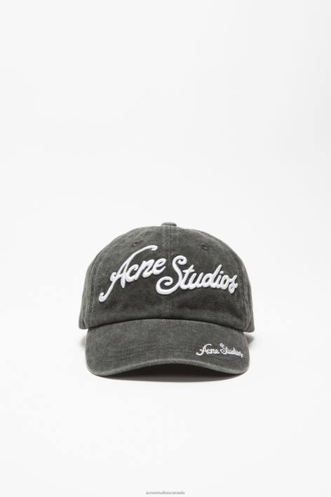 Accessories 8FXBR448 Acne Studios Logo cap Faded Black