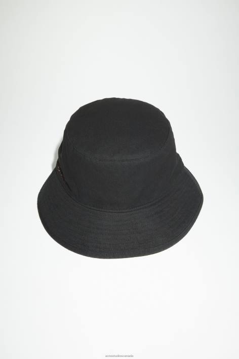 Accessories 8FXBR515 Acne Studios Twill bucket hat Black