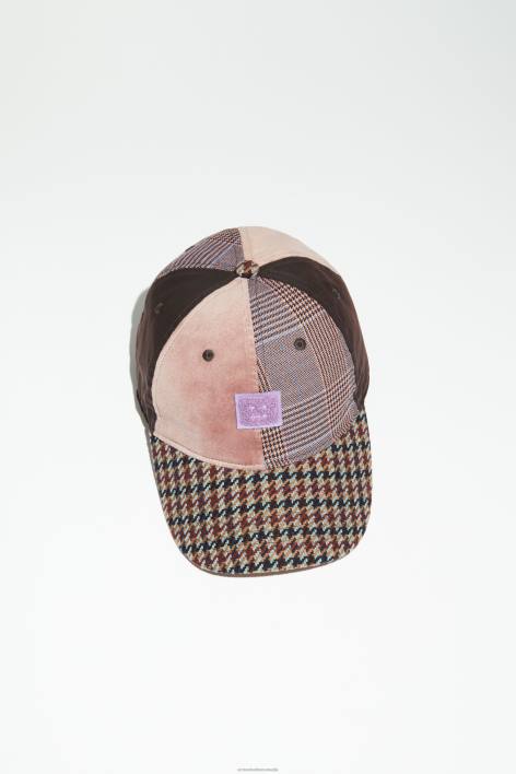 Accessories 8FXBR851 Acne Studios Face patch cap Pink/Purple