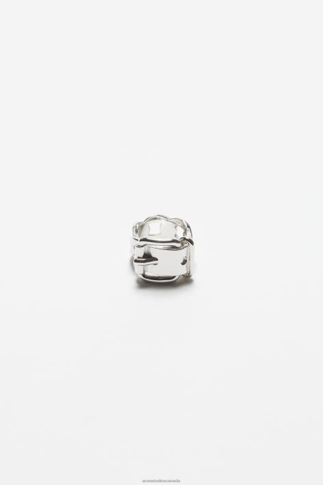 Accessories 8FXBR676 Acne Studios Buckle ring Silver