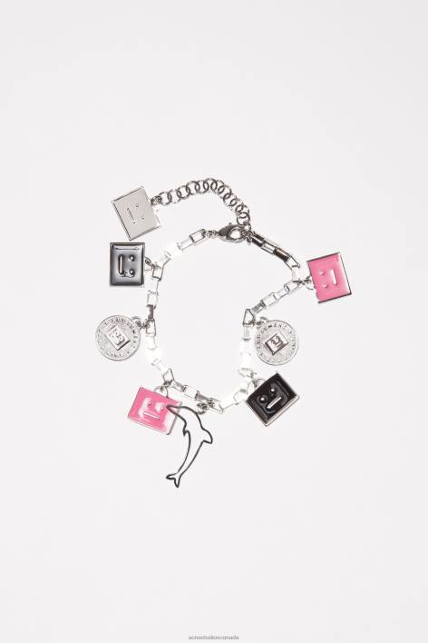 Accessories 8FXBR685 Acne Studios Charm bracelet Silver