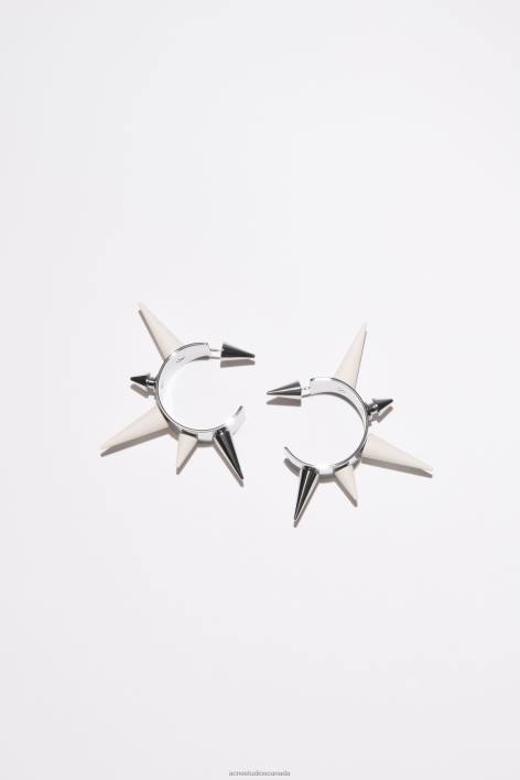 Accessories 8FXBR686 Acne Studios Spike earrings Silver