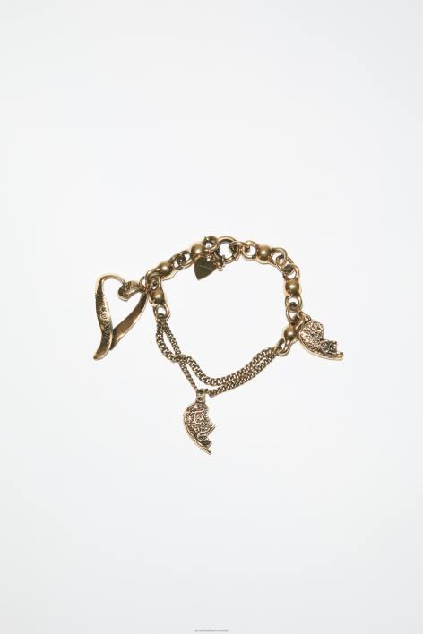 Accessories 8FXBR703 Acne Studios Charm bracelet Antique Gold