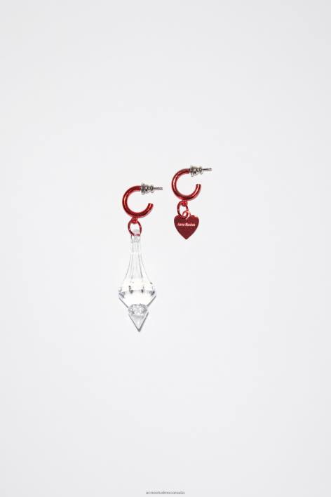 Accessories 8FXBR757 Acne Studios Chandelier earrings Red