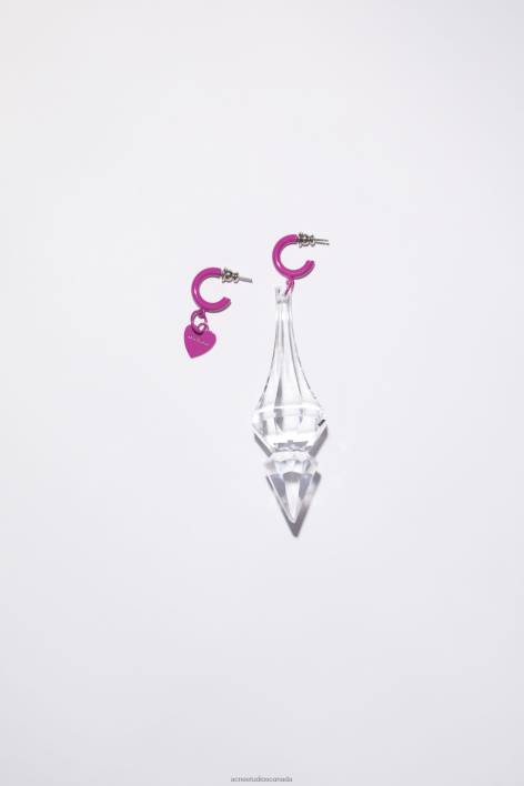 Accessories 8FXBR855 Acne Studios Chandelier charm earrings Pink