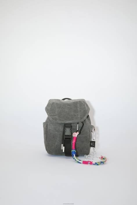 Accessories 8FXBR584 Acne Studios Mini backpack Carbon Grey