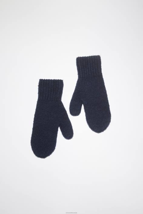 Accessories 8FXBR550 Acne Studios Wool blend mittens Navy