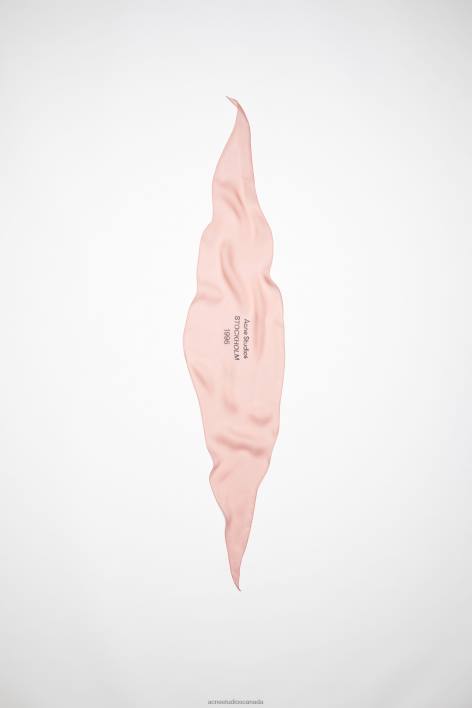 Accessories 8FXBR730 Acne Studios Silk scarf Rose Pink