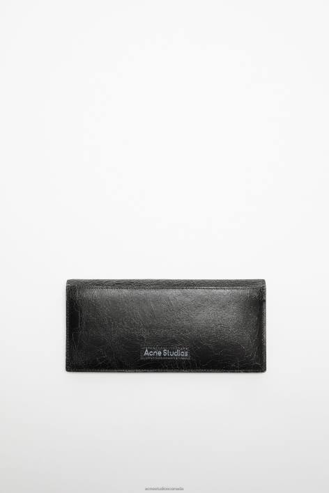 Accessories 8FXBR469 Acne Studios Continental wallet Black