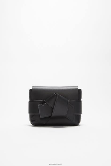 Accessories 8FXBR481 Acne Studios Musubi mini crossbody bag Black