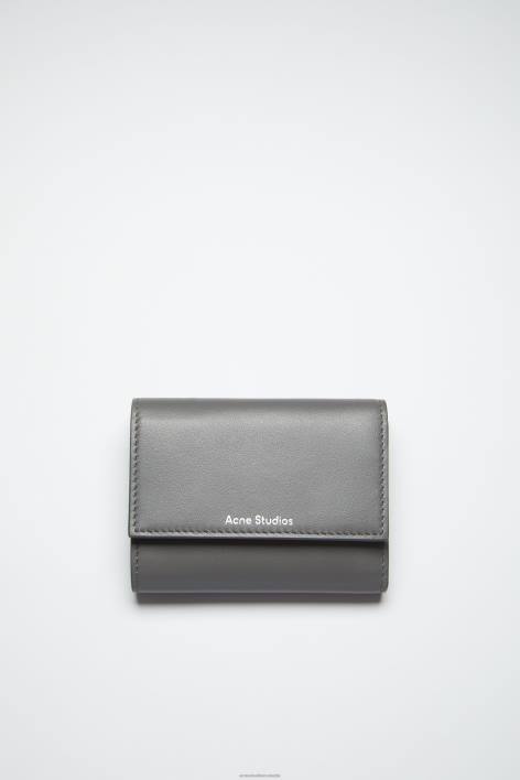 Accessories 8FXBR596 Acne Studios Folded wallet Dark Grey