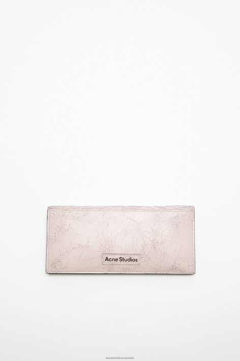 Accessories 8FXBR843 Acne Studios Continental wallet Pastel Pink