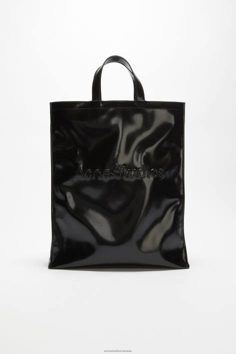 Accessories 8FXBR497 Acne Studios Logo tote bag Black