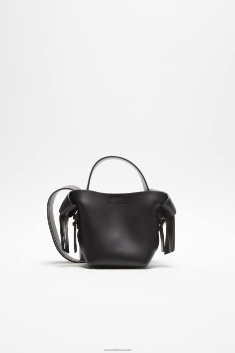 Accessories 8FXBR523 Acne Studios Musubi micro tote Black