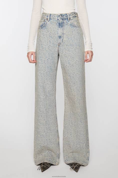 Apparel 8FXBR225 Acne Studios Relaxed fit jeans - 2022 Blue/Beige