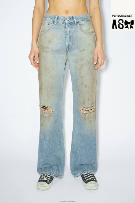 Apparel 8FXBR229 Acne Studios Loose fit jeans - 2021F Mid Blue