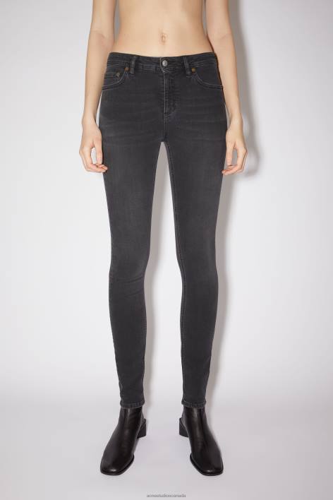 Apparel 8FXBR243 Acne Studios Skinny fit jeans - Climb Used Black