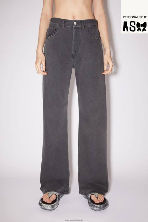 Apparel 8FXBR247 Acne Studios Loose fit jeans - 2021F Dark Grey