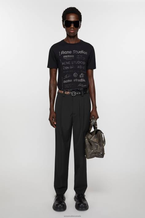 Apparel 8FXBR1038 Acne Studios Tailored trousers Black