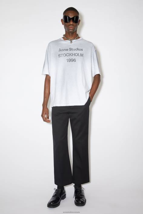 Apparel 8FXBR1061 Acne Studios Twill trousers Black