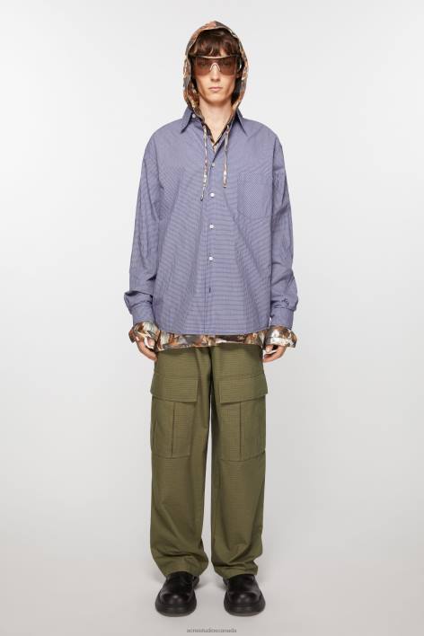 Apparel 8FXBR1097 Acne Studios Cargo trousers Olive Green