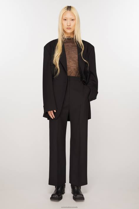 Apparel 8FXBR128 Acne Studios Relaxed tailored trousers Black