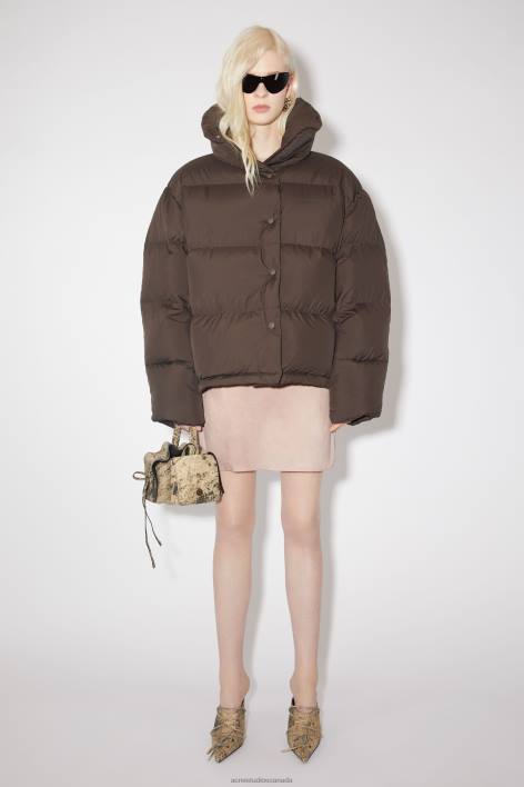 Apparel 8FXBR34 Acne Studios Puffer jacket Coffee Brown