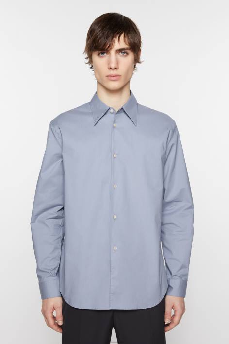 Apparel 8FXBR986 Acne Studios Button-up shirt Dusty Blue