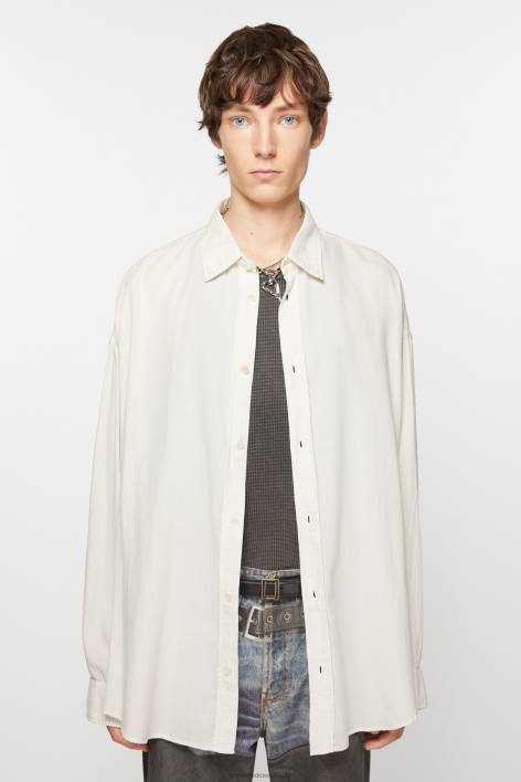 Apparel 8FXBR989 Acne Studios Button-up shirt Off White