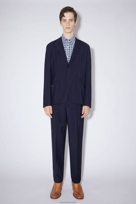 Apparel 8FXBR1174 Acne Studios Regular fit suit jacket Dark Navy