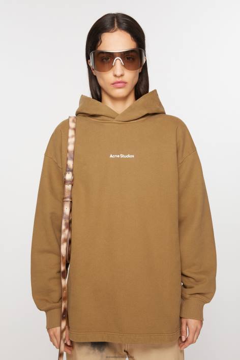 Apparel 8FXBR140 Acne Studios Hooded sweater Mud Beige