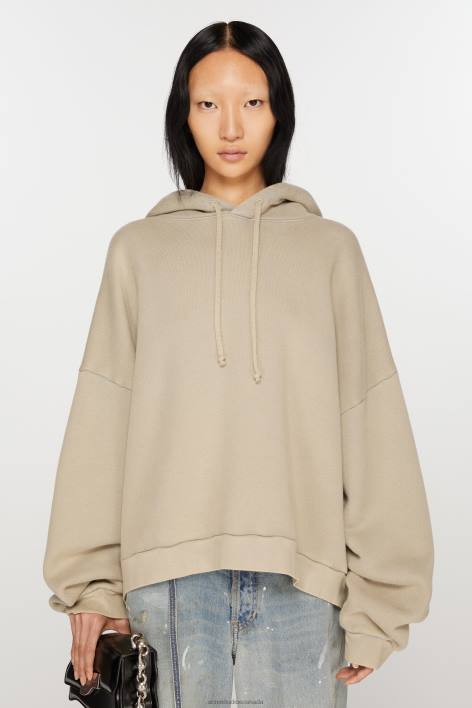 Apparel 8FXBR147 Acne Studios Hooded sweater Concrete Grey