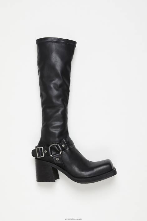 Footwear 8FXBR443 Acne Studios Pull-on buckle boots Black