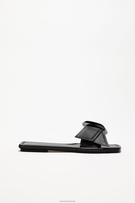 Footwear 8FXBR487 Acne Studios Musubi leather sandal Black