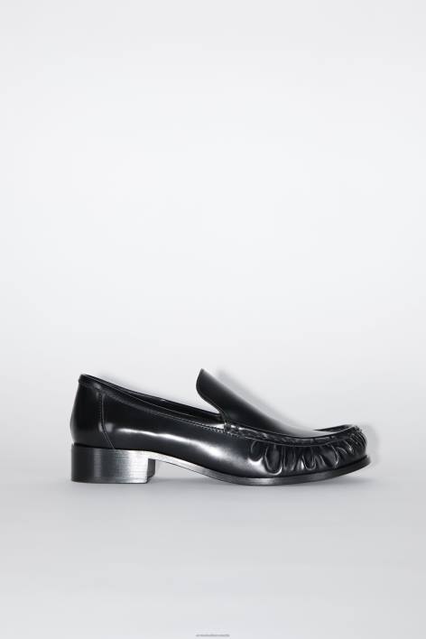 Footwear 8FXBR491 Acne Studios Leather loafers Black