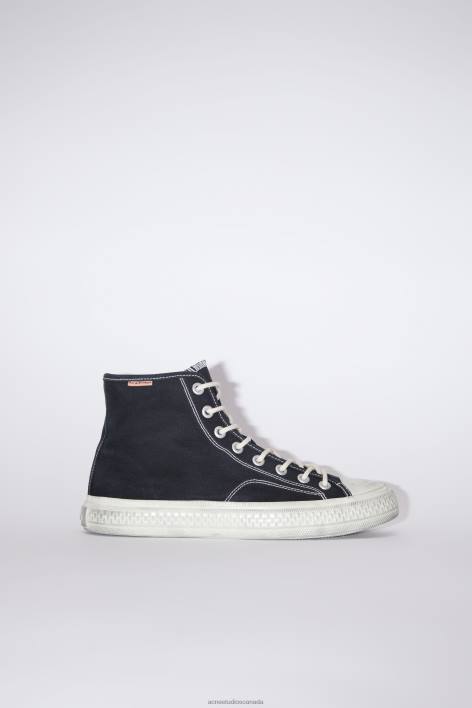 Footwear 8FXBR514 Acne Studios High top sneakers Black/Off White